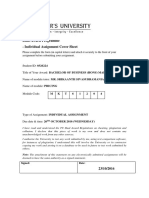 Dual Award Programme - Individual Assignment Cover Sheet