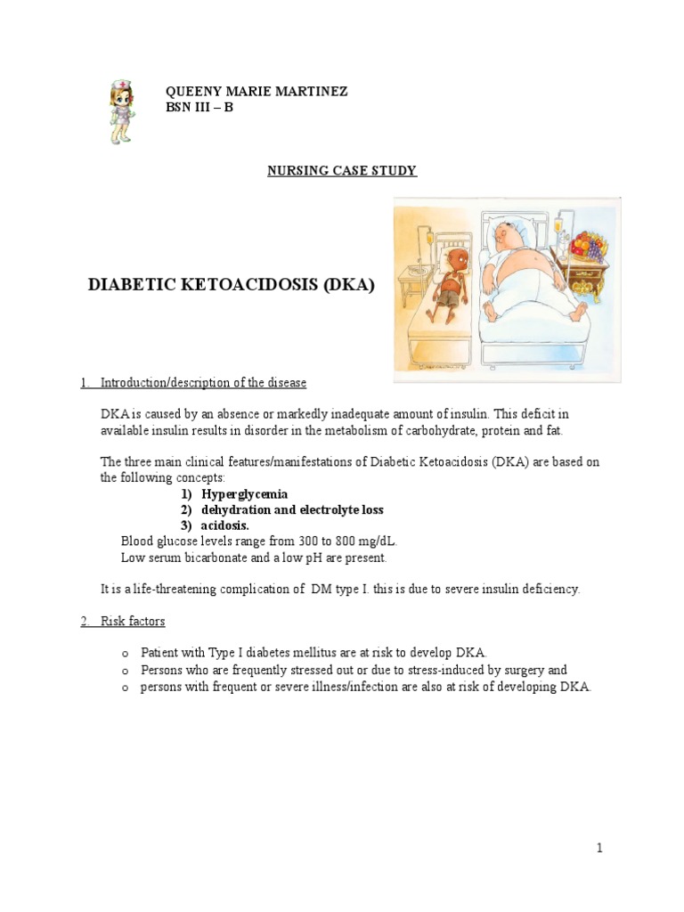 Diabetic Ketoacidosis Case Study | PDF | Hyperglycemia | Diabetes Mellitus