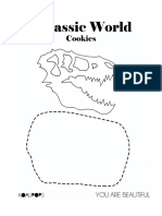 Jurassic World Stencil