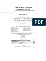 House Hearing, 111TH Congress - Energy and Water Development Appropriations For 2011