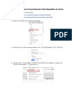 Tutorial para Preenchimento Ficha Biográfica do Aluno