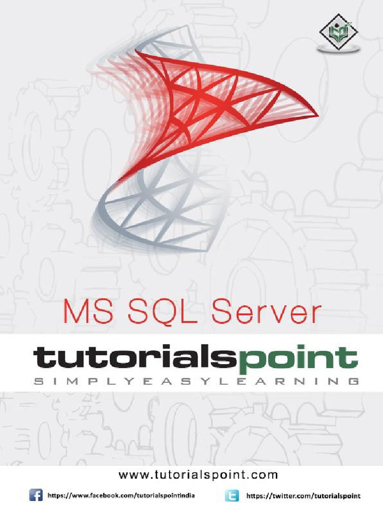 Ms sql server tutorialspoint pdf microsoft sql server databases