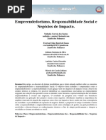 Empreendedorismo, Responsabilidade Social e Negócios de Impacto