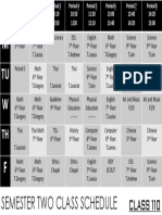 Class110 Semester2:2559 Schedule