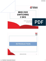 MKB2322 Switching 1. Pengantar Switching