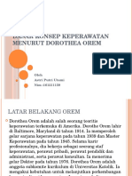 Dasar Konsep Keperawatan Menurut Dorothea Orem