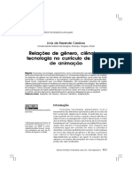 Relações de Gênero, Ciência e Tecnologia Nos Filmes de Animação