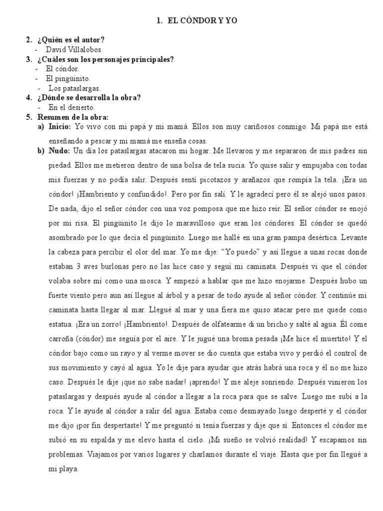El Cóndor y Yo | PDF