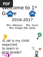 powerpoint parent night  1st grade -2