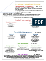 EAGE FIELD Challenge - Workflow & Timeline: Literature Review & Orientatio N