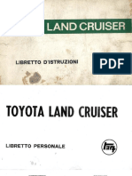 Land Cruiser Serie 4 Libretto Istruzioni Proprietario Italiano