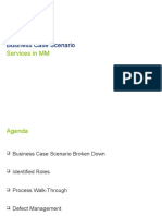 Business Case Scenario: Services in MM