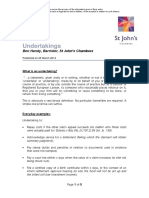 Guidance On Undertakings ST Johns PDF