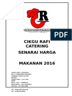 Pakej Catering 2016