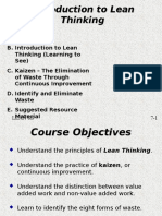 D5 - Introduction To Lean Thinking