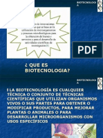 Caracteristicas de La Biotecnologia