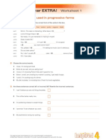 Grammar-EXTRA Inspired 4 Unit 1 Verbs Not Usually Used in Progressive Forms