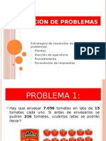 Resolución de Problemas Multiplicaciones