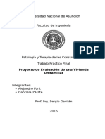 Evaluación y reparación vivienda unifamiliar