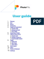 PhotoPills User Guide