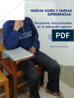 Nuevas - Voces Nueva Experiencias. Los Estudiantes PAE UMSS