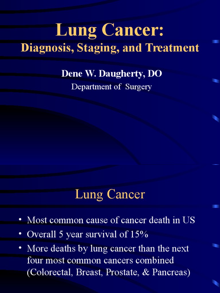 Lung Cancer: Diagnosis and Treatment Guide | PDF | Lung Cancer | Cancer