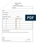 Assignment Evaluation Sheet - DSIMSADMNFMT16V1.0