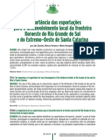 A Importância Das Exportações para o Desenvolvimento Local Da Fronteira Noroeste Do Rio Grande Do Sul e Do Extremo-Oeste de Santa Catarina