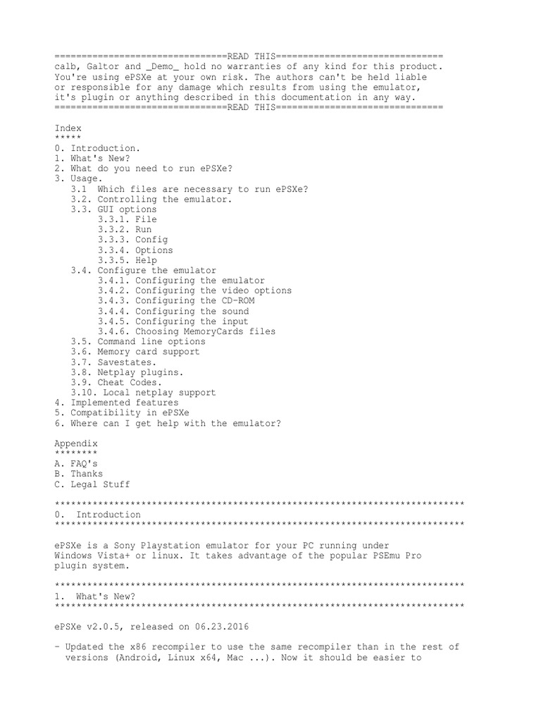 ePSXe en PDF Bios Graphics Processing Unit