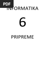 Informatika 6 Pripreme