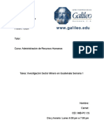 Investigación Sector Minero en Guatemala Semana 1