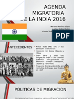 Agenda Migratoria de La India .2016