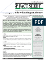 Reading Abstract