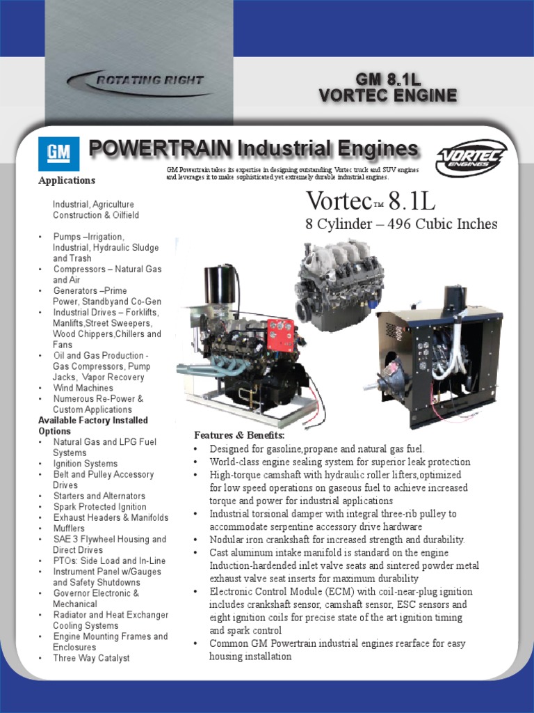 Vortec 8.1L POWERTRAIN Industrial Engines PDF Ignition System