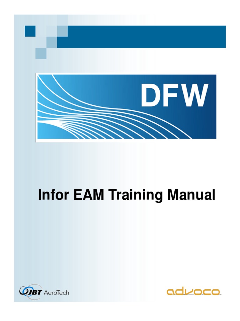 Infor EAM User Training Manual | PDF | Microsoft Excel | Icon (Computing)