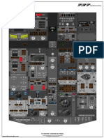 737 800/900 OVERHEAD PANEL: Does Not Represent Actual Flight Conditions For Simulation Purposes Only