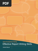 Effective Report Writing Skills