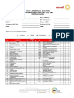 Check List Entrega-Recepción de Equipos en El Pais Waukesha