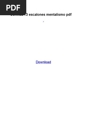 Descargar libro los 13 escalones del mentalismo pdf gratis descargar