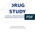 DRUG STUDY (Medicating Nurse)