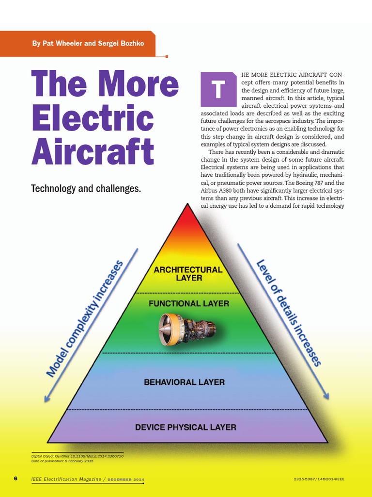 The More Electric Aircraft | Download Free PDF | Electric Generator ...