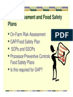 8B Risk Assessment Food Safety Plans 2016