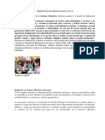 Definición de Sistema Educativo PDF