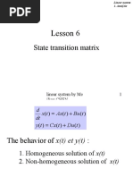 Lesson 6: State Transition Matrix