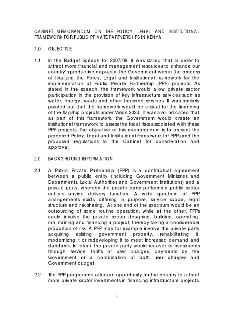 PPP MEMO OF 23 APRIL 2008.pdf PublicPrivate Partnership