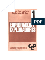 Cadernos de Formação Popular 1: Explorados e Exploradores - Marta Harnecker 