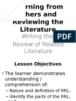Writing The RRL