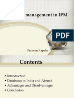 Database Management System in Pest Management
