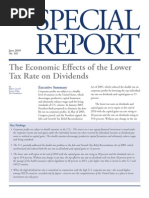 Tax Foundation The Economic Effects of the Lower Tax Rate on Dividends(Letting the Bush Tax Cuts Expire)