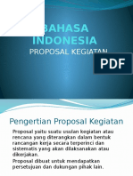 BAHASA INDONESIA Proposal Kegiatan
